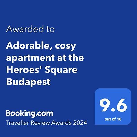 Adorable, Cosy Apartment At The Heroes' Square בודפשט מראה חיצוני תמונה